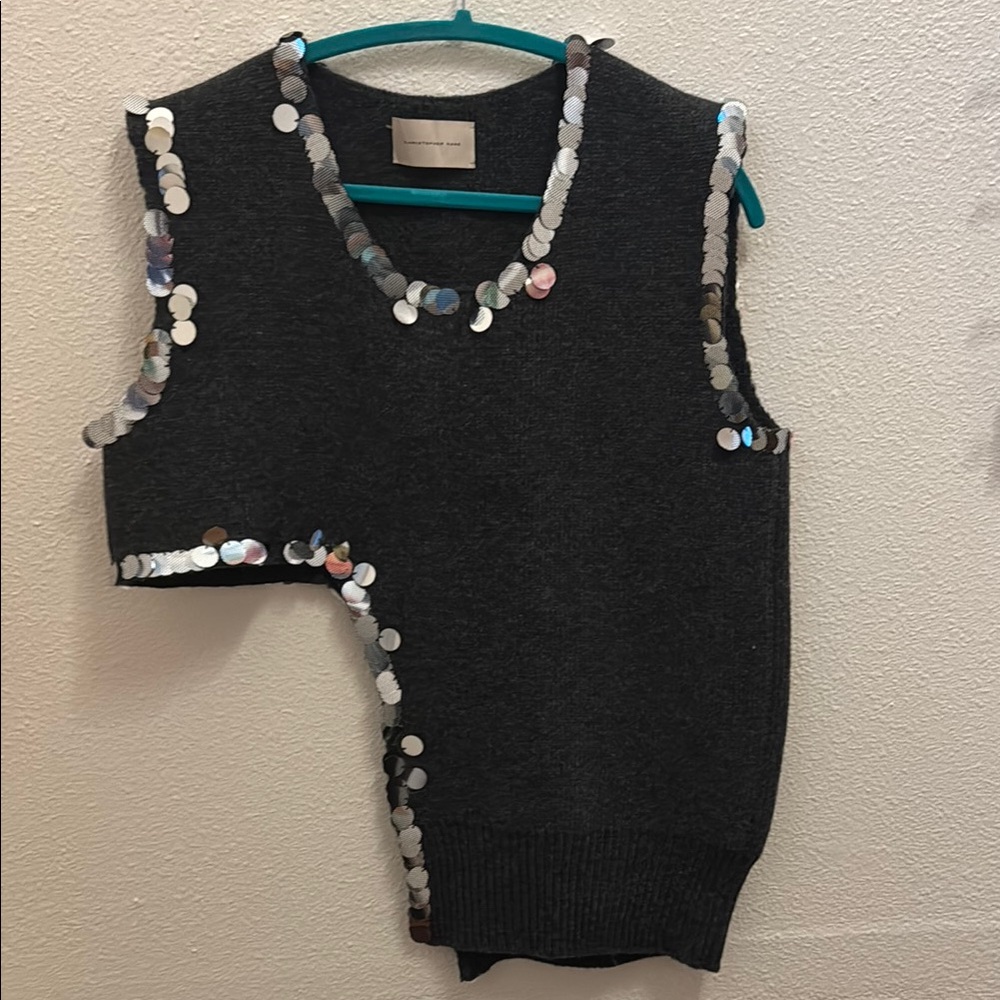 Christopher Kane designer embellished Knit Top